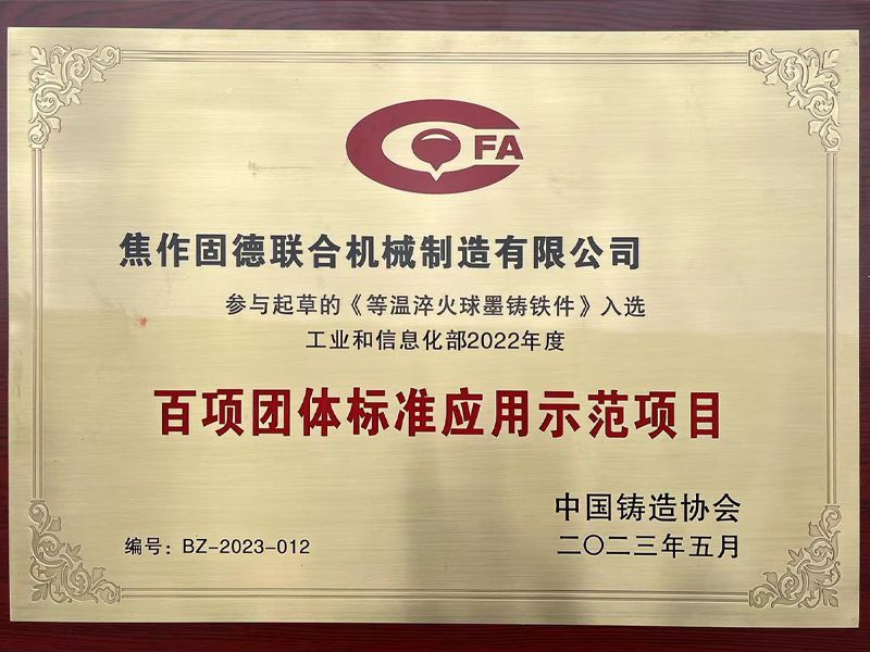 百項團(tuán)體標(biāo)準(zhǔn)應(yīng)用示范項目